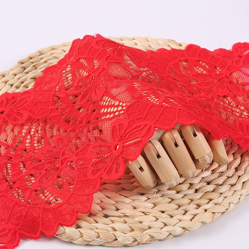 Lace Trim Nylon Warp Knit Lace Fabric for Apparel Wholesale Supplier 4